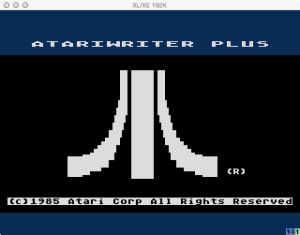 AtariWriter Plus Boot