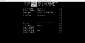 AtariWriter 80 Mail Edit