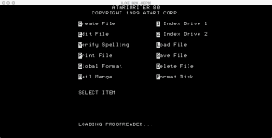 AtariWriter 80 Proof Loading