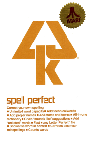 Spell Perfect Manual Cover