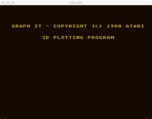 Atari Graph It XYZ 1