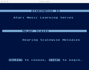 AtariMusic II Disk Menu